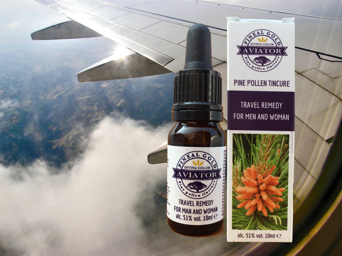 Aviator Travel supplement | Pine Pollen tincture dennenpollen tinctuur